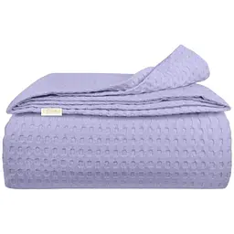 Плед покривало Cosas Lavander Waffle Weave 230х240 см (Blanket_25Lavander_WaffleWeave_230x240)
