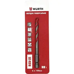 Сверло универсальное Wurth 10x120 мм RED LINE (арт. 1641201012)