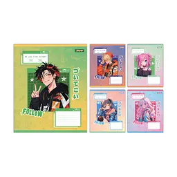 Зошит 1 вересня Follow Anime А5 12 аркушів лінія (768120), в асортименті