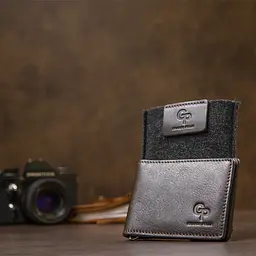 Чоловічий шкіряний зажим для грошей GRANDE PELLE 11х8х0,7 см acs0018634 - мініатюра 8