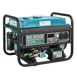 Konner & Sohnen Генератор бензиновий KS 3000E, 230В, 3.0кВт, електростартер, 46.1кг - мініатюра 2