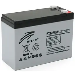 Акумулятор Ritar AGM RТ12100S, Gray Case, 12V 10Ah