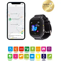 Смарт-годинник Amigo GO004 Splashproof Camera+LED Black (882418) - мініатюра 7