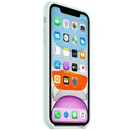 Чохол Silicone case AAA для Apple iPhone 11 Pro 5.8" Сиро-синій / Seafoam - мініатюра 2