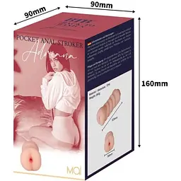 Двосторонній мастурбатор Pocket Anal Stroker Adriana Flesh - мініатюра 4