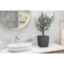 Вазон Plastkon Eliot Stone 25x25 см антрацит - мініатюра 3