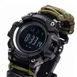 Годинники чоловічі наручні Besta Tactical з компасом (Зелений) - мініатюра 5