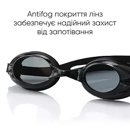Окуляри для плавання Renvo Lambro Уні Anti-fog Чорний OSFM (2SG210-01) - мініатюра 5
