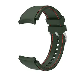 Ремінець для Samsung Galaxy Watch 6 - зелено-червоний ширина кріплення 20мм силікон розмір L Watchbands RLine (W1-6WB6456453) - мініатюра 2