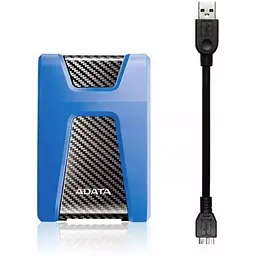 Зовнішній ударостійкий жорсткий диск Adata DashDrive Durable HD650 1TB USB 3.2 Gen.1 синій - мініатюра 4