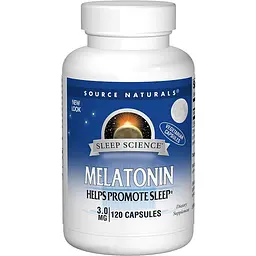 Амінокислота Source Naturals Sleep Science Мелатонін 3 мг 120 гелевих капсул