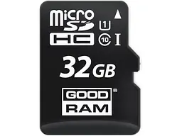Карта пам'яті GOODRAM microSDHC Class10 UHS I + SD adapter 32 GB (M1AA-0320R12) - мініатюра 2