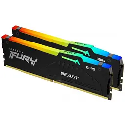 Пам'ять для настільних комп'ютерів Kingston FURY 32 GB (2x16 GB) DDR5 5600 MHz Beast RGB (KF556C40BBAK2-32)