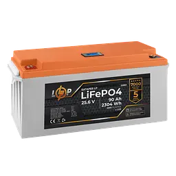 Акумулятор LP LiFePO4 для ДБЖ LCD 24V (25,6V) - 90 Ah (2304Wh) (BMS 150A/75А) пластик - мініатюра 3