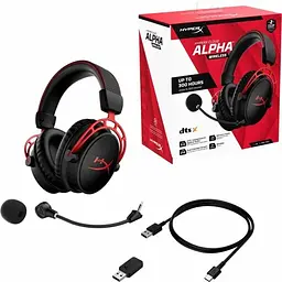 Гарнітура HyperX Cloud Alpha Wireless Black/Red (4P5D4AA) - мініатюра 7