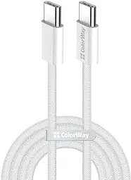 Кабель Colorway Type-C - Type-C PD Fast Charging 60W 3.0А 1м Gray