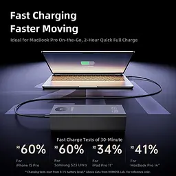 Портативний акумулятор Romoss PEA27S Pro 65W 27000mAh black (PEA27-282-2111H) - мініатюра 4
