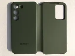 Оригінальний чохол-книжка для Samsung Galaxy S23 (6.1") S-View Clear View Cover Smart EF-ZS911CGEGRU Khaki - мініатюра 5