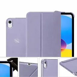 Чохол до планшета BeCover Tri Fold Hard Apple iPad 10.9" (2022/2024) / iPad (A16) 2025 11" Lavender Purple (715155) - мініатюра 5