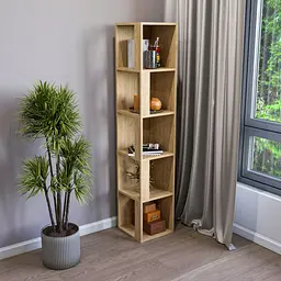 Стелаж для книг та декору FH-Alen 330х1650х330 мм Дуб Крафт Золотий