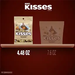 Шоколадні цукерки Hershey's Kisses Milk Chocolate з мигдалем 127 г - мініатюра 6