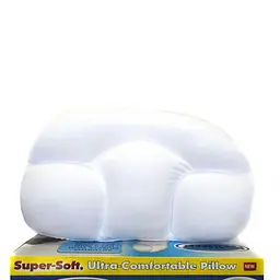 Анатомічна подушка для сну 50х30х12см Egg Sleeper білий