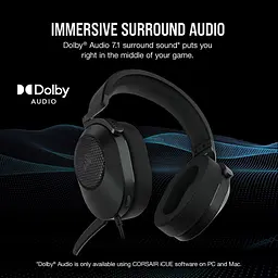 Навушники ігрові Corsair HS65 Surround Carbon [CA-9011270] [75607] - мініатюра 7