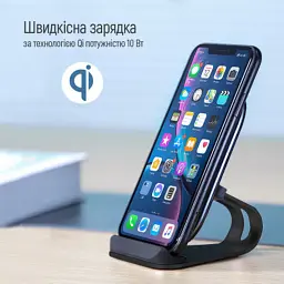 Зарядний пристрій ColorWay Wireless Stand 10W Blue (CW-CHW30Q-BL) - мініатюра 7