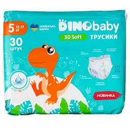 Трусики Dino Baby 3D Soft 5 (12 - 17 кг), 30 шт