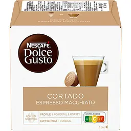 Набір кави в капсулах Nescafe Dolce Gusto Cortado Espresso Macchiato 302.4 г (3 пак. x 100.8 г) - мініатюра 3