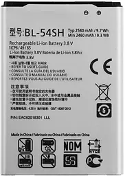 Акумулятор TOTO BL-54SH for LG 2200/2540 mAh - мініатюра 3