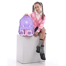 Рюкзак GoPack Education 182M Cute Ears Бузковий (GO26-182M-4) - мініатюра 16
