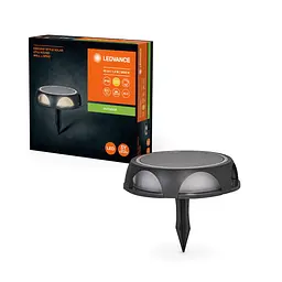LEDVANCE Світильник LED 1.2Вт 3000K 60Лм фасадний автономний ENDURA STYLE SQUAERE SOLAR UTILI чорний - мініатюра 4