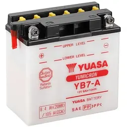 Акумулятор автомобільний Yuasa 12V 8,4Ah YuMicron Battery (YB7-A)