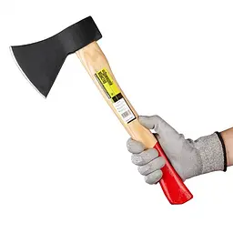 Сокира 800 г. з дерев'яною ручкою INTERTOOL HT-0268 - мініатюра 2