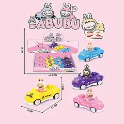 Машинка LABUBU з героєм інерційна 12 см 3355-13 - мініатюра 2