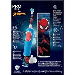 Уцінка. Дитяча електрична зубна щітка Oral-B Pro Kids Людина-Павук з футляром - мініатюра 3
