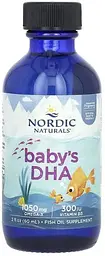 Рідкий жир для дітей + Д3 Nordic Naturals Baby's DHA 60 мл