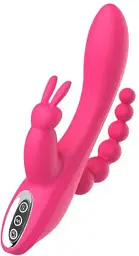 Вібратор-кролик I’MCUM з анальною стимуляцією Bunny Boost Рожевий (7970379617682)