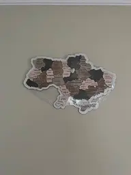 Дерев'яна карта України, багатошарова 3D, настінна, 70x47 см - мініатюра 8
