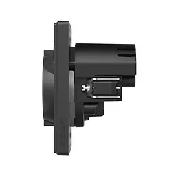 Розетка одинарна із заземленням USB-Aта C 20W вугільно-чорна Videx Nota (VF-NT-SK1GUC-BL)  - мініатюра 3