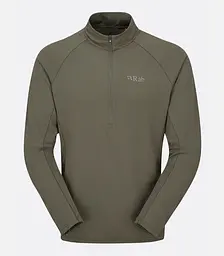 Футболка чоловіча Rab Sonic LS Zip Man M Хакі - мініатюра 2