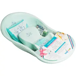 Ванночка Tega Baby Little Bunnies з набором аксесуарів 86 см mint (KR-086-105)