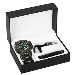 Подарунковий набір BESTA Box Military Light з компасом Темно-зелений (3363)