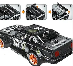 Конструктор Lepin Technic 23009 Ford Mustang Hoonicorn V2 з мотором - 3168 дет. - мініатюра 7