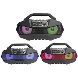 Портативна колонка XPRO ZQS4238 валіза 10Вт USB SD FM радіо Bluetooth 1 мікрофон ДУ (MER-15702) - мініатюра 3