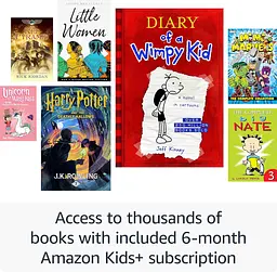 Електронна книга Amazon Kindle Paperwhite Kids 12th Gen 2024 Starfish, 16 ГБ, дисплей 7 E Ink Carta, HD-екран, антиблікове покриття, підсвічування, сенсорний екран, захист від вологи, Bluetooth/Wi-Fi, USB-C - мініатюра 4