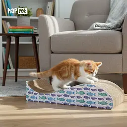 Happet Картонна кігтеточка "AZIZI"+Котяча м'ята, 41x20,5x7 см (DK12) - мініатюра 5