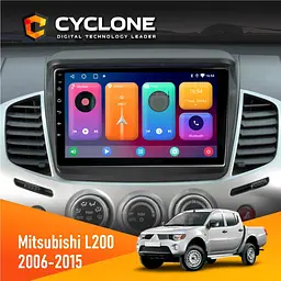 Штатна магнітола Mitsubishi L200 2006-2015 Cyclone C9-001 2x32 CPL Cyclone (НФ-00002600)