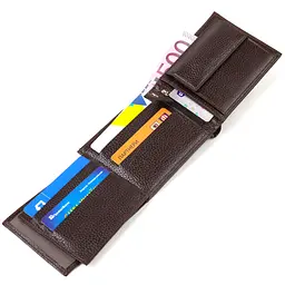 Чоловічий шкіряний гаманець Canpellini 12х9,7х2 см acs0025644 - мініатюра 5